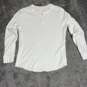 21 Men, size large, white, thermal shirt